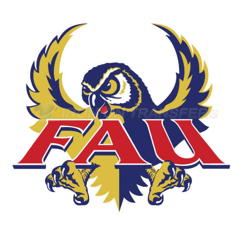 Florida Atlantic Owls Logo T-shirts Iron On Transfers N4378 - Click Image to Close